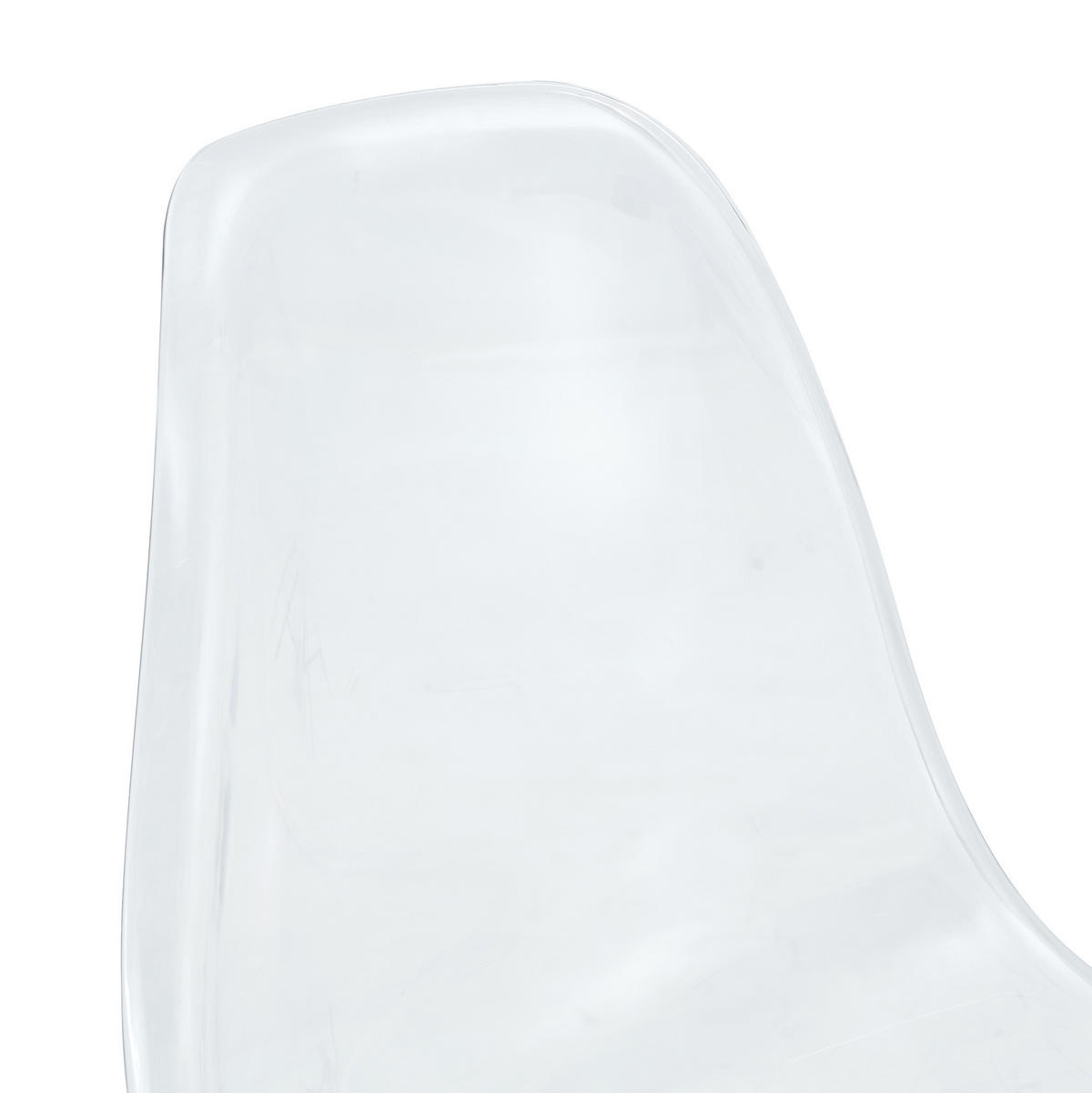 BARHOCKER 2er-Set 66 cm transparent Silber - Silberfarben, Metall (48.5/102/48.5cm) - Meubliv