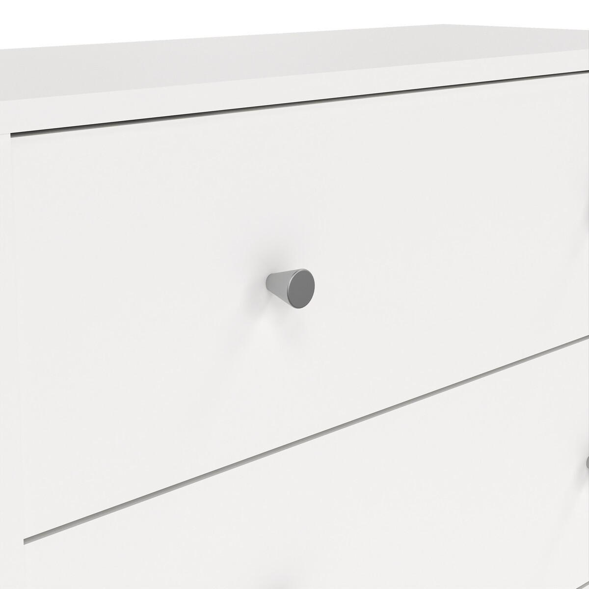 52. KOMMODE mit 5 Schubladen weiß lise 72,4/29,8/108,1 cm - Weiß, Holzwerkstoff (29.8/108.1/122.2cm) - Calicosy