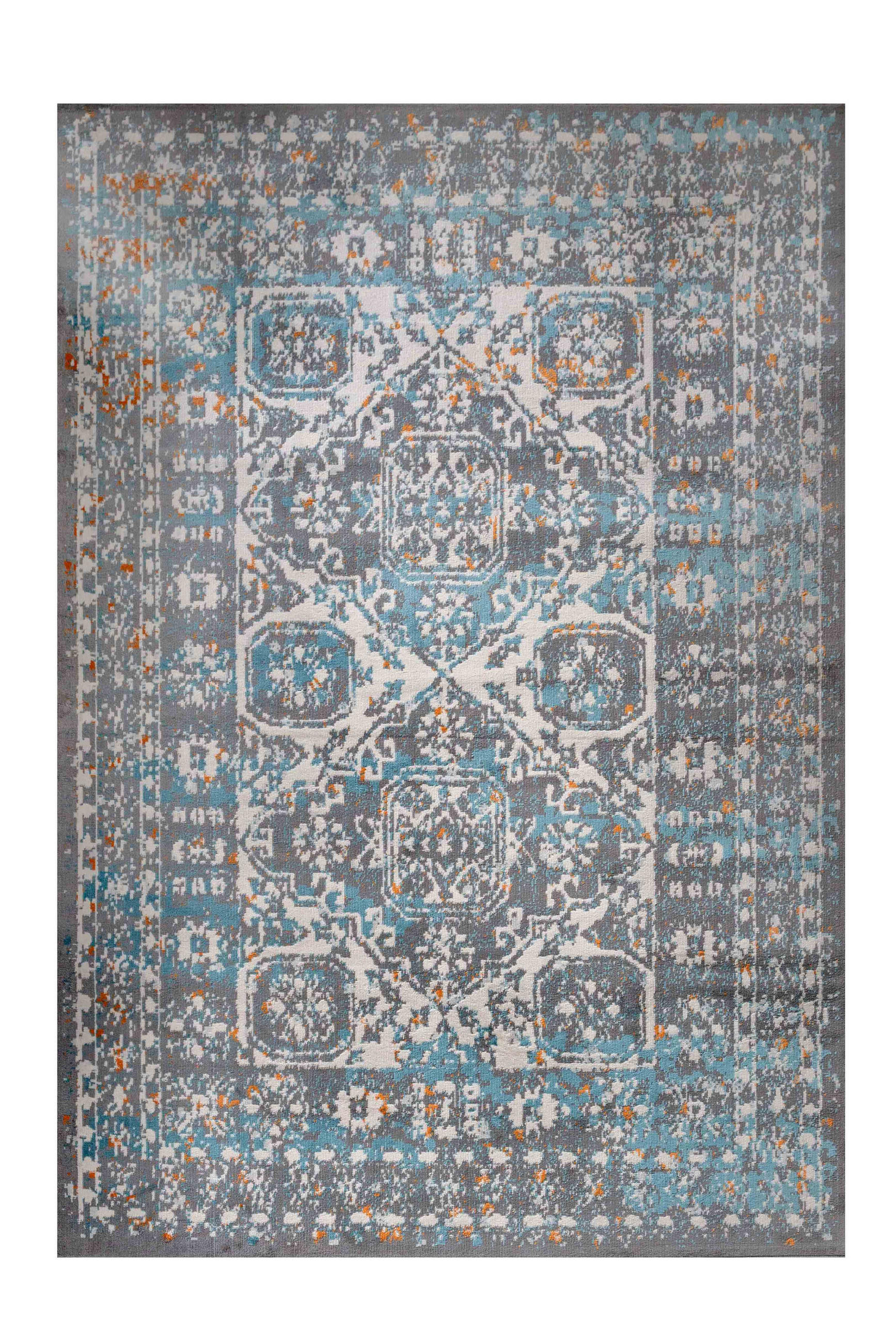 VINTAGE-TEPPICH Catalina Grau - Grau, Textil (120/170cm) - Kukoon Rugs