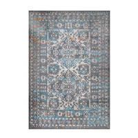 VINTAGE-TEPPICH Catalina Grau - Grau, Textil (120/170cm) - Kukoon Rugs