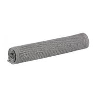 BADEMATTE Etia perlweiß 54 x 110 cm - Hellgrau, Textil (54/110cm) - Vivaraise