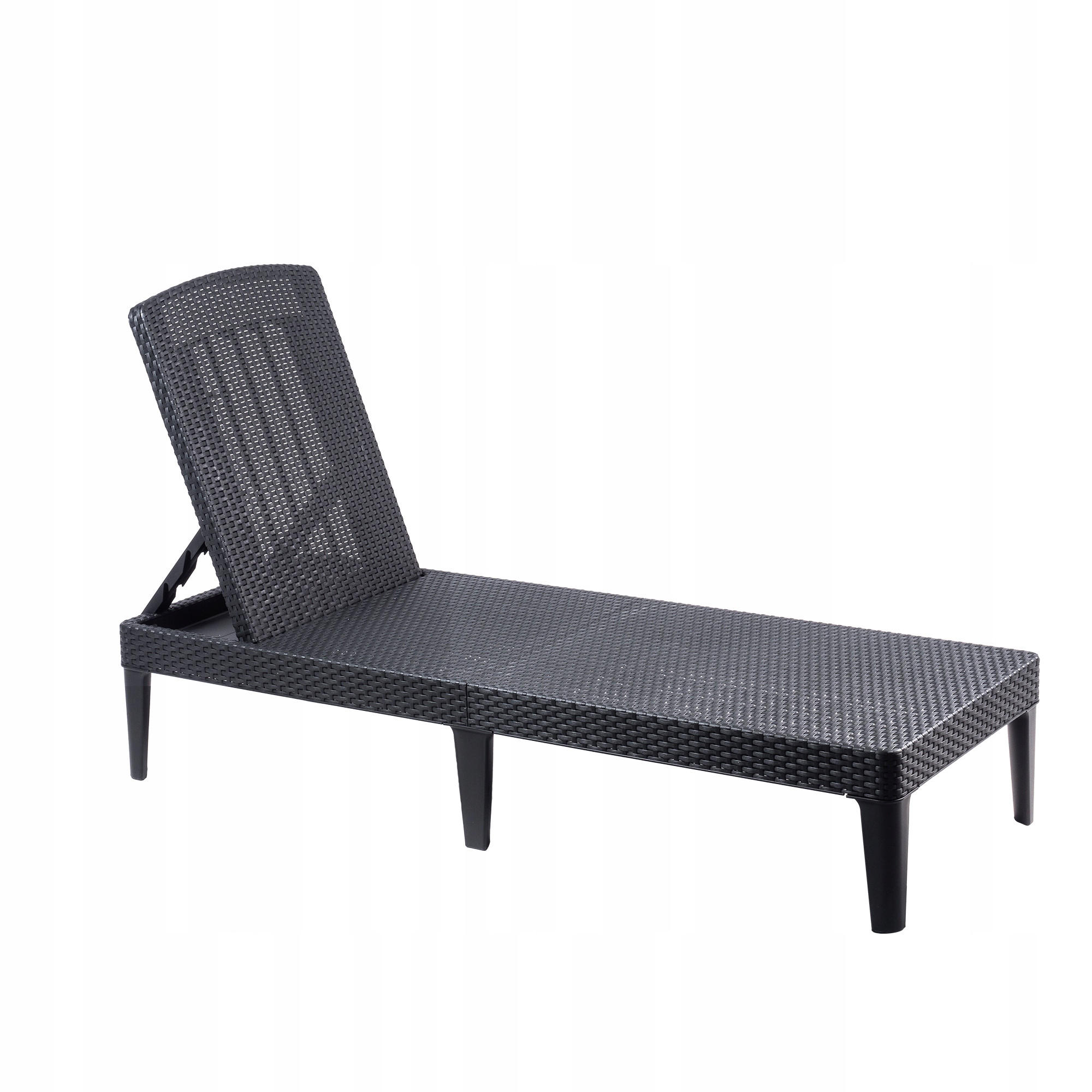 GARTENLIEGESTUHL 58 x 151 cm, Graphit - Graphitfarben, Kunststoff (58/29/151cm) - KADAX