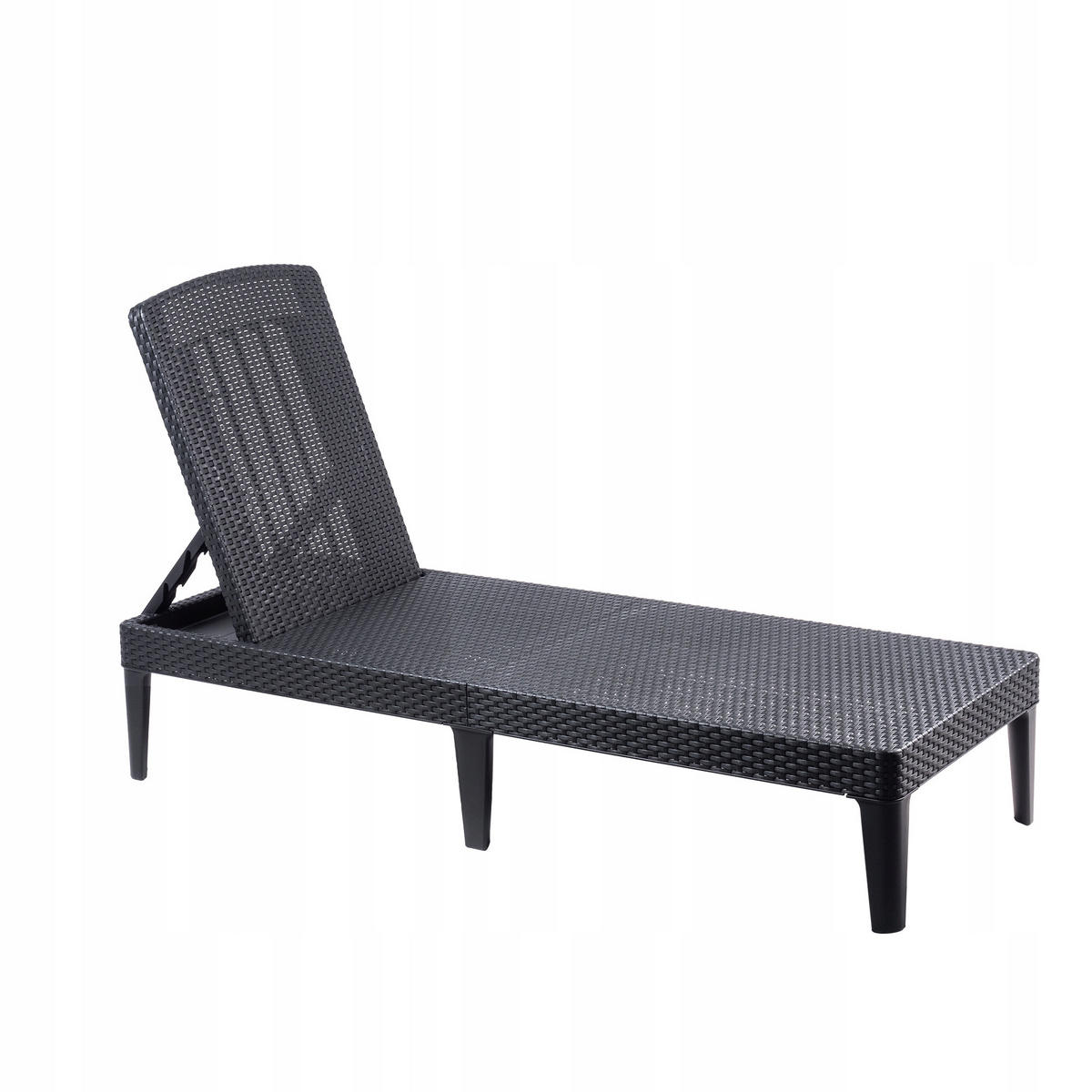 GARTENLIEGESTUHL 58 x 151 cm, Graphit - Graphitfarben, Kunststoff (58/29/151cm) - KADAX