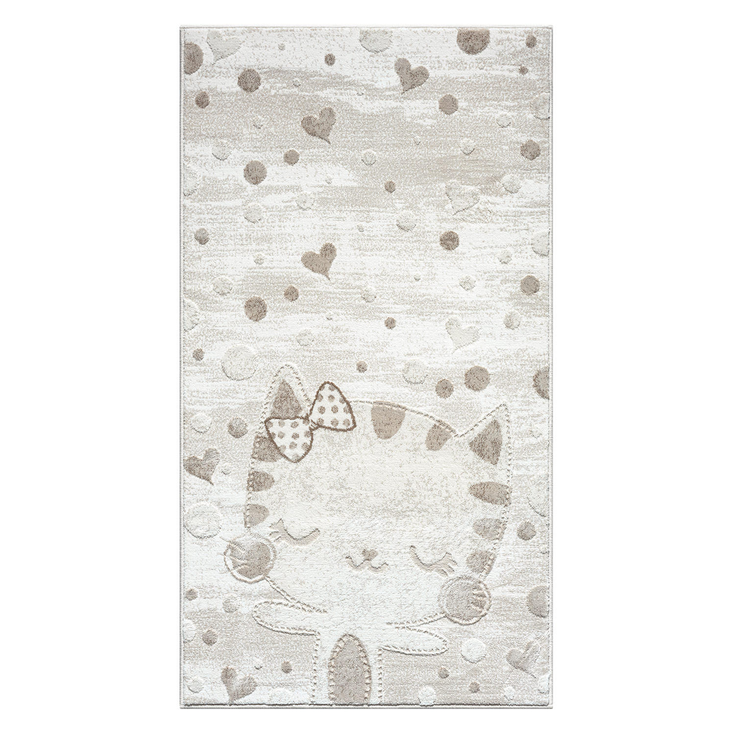 KINDERTEPPICH Mara 720 Creme 80x150 cm - Beige/Creme, Textil (80/150cm) - carpet city