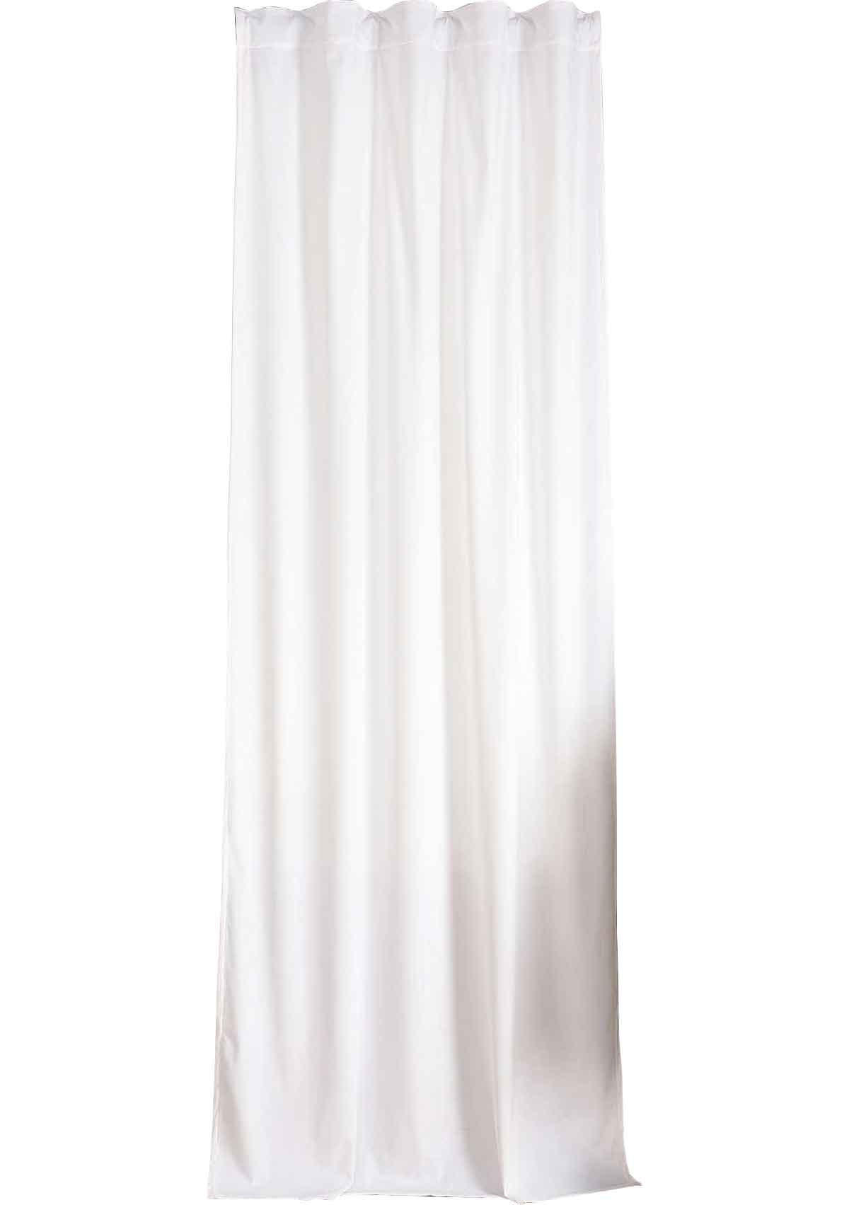 VORHANG MILANO HxB 280x135 cm Weiß - Weiß, Textil (135/280cm) - Gardinenbox