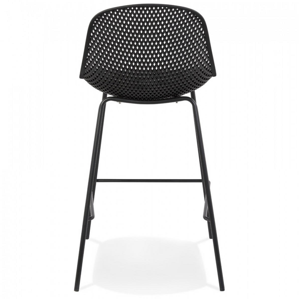 BARHOCKER Schwarz 48.5x96x47cm - Schwarz, Kunststoff (48.5/96/47cm) - AlterEgo