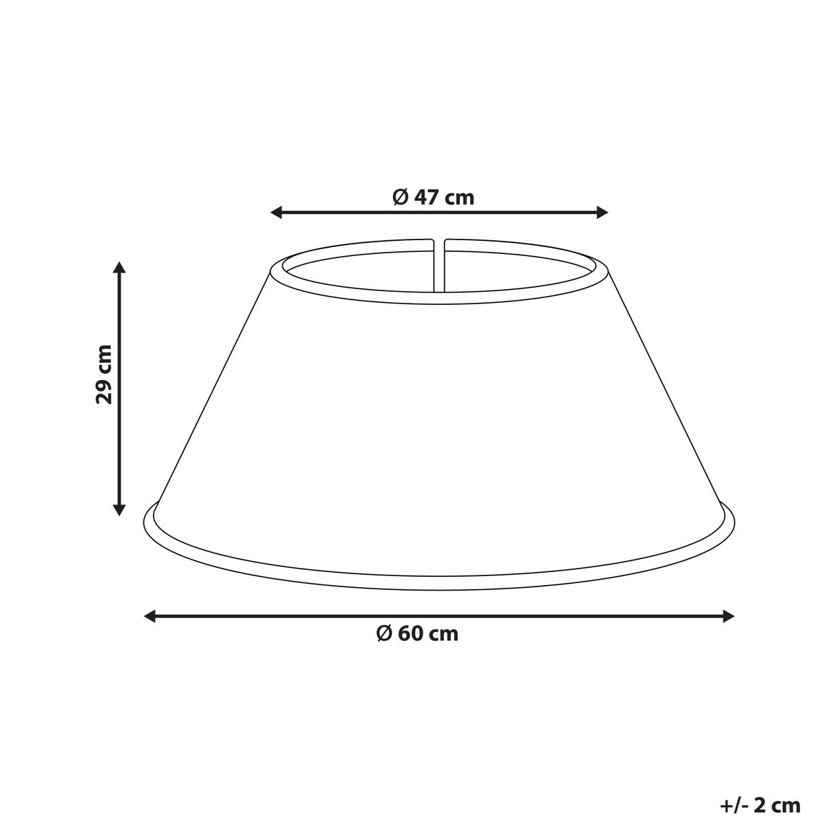 WEIHNACHTSBAUMKRAGEN 29 cm Naturfarben Hiver - Naturfarben, Naturmaterialen (29cm) - Beliani