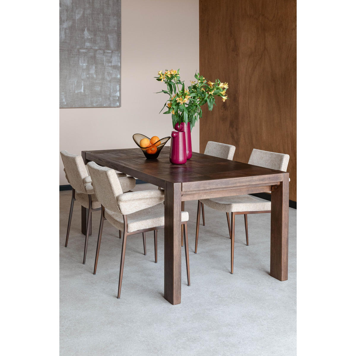ESSTISCH Bruneau 180x90 cm Walnussfarbe - Braun, Holz (180/90/75cm) - Dutchbone