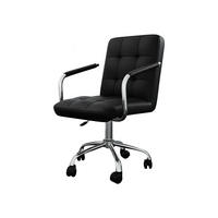 DREHSTUHL Muz 629-1 - Silberfarben/Schwarz, Textil/Metall (58/92/52cm) - MIRJAN24