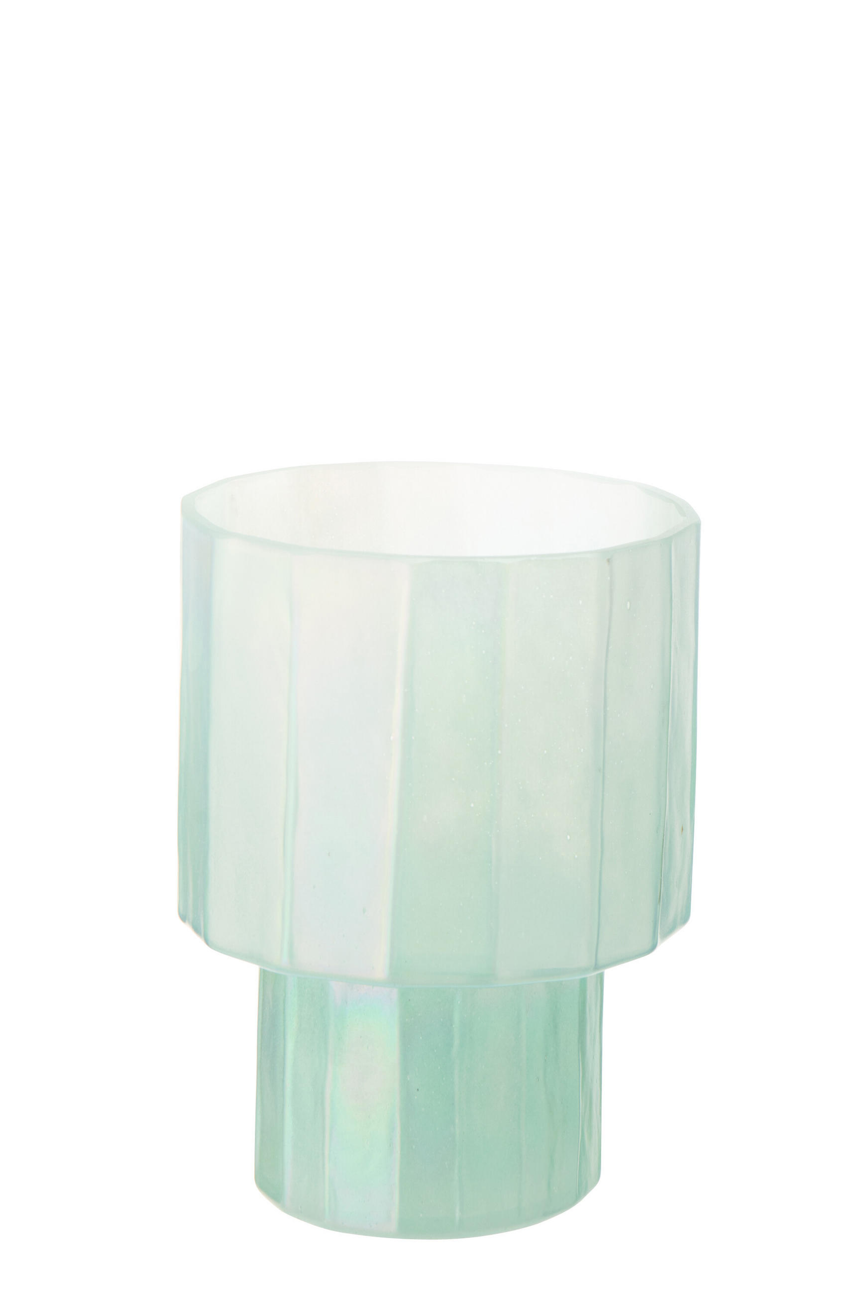 WINDLICHT ANN - Blau, Glas (18/23cm) - J-Line