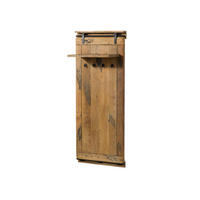 WANDGARDEROBE Mango 59x32x145 natur lackiert RAILWAY #1009 - Naturfarben, Holz (59/145/32cm) - Massivmoebel24