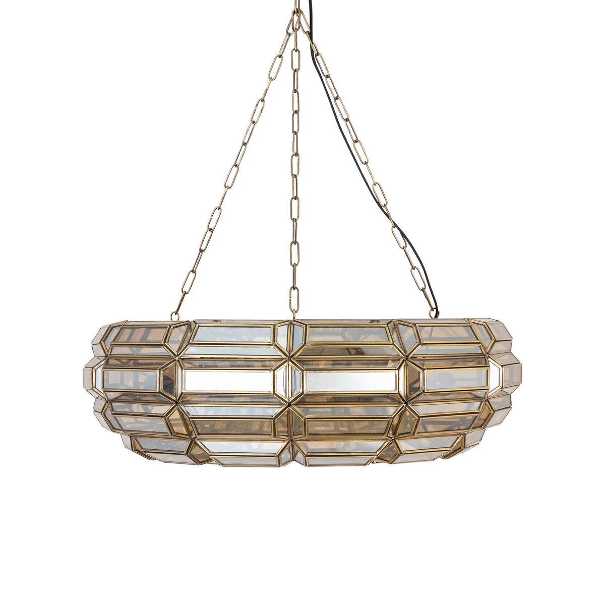 HÄNGELAMPE Thyro Gold 70/70/21cm - Goldfarben, Glas (70/70/21cm) - PTMD Collection