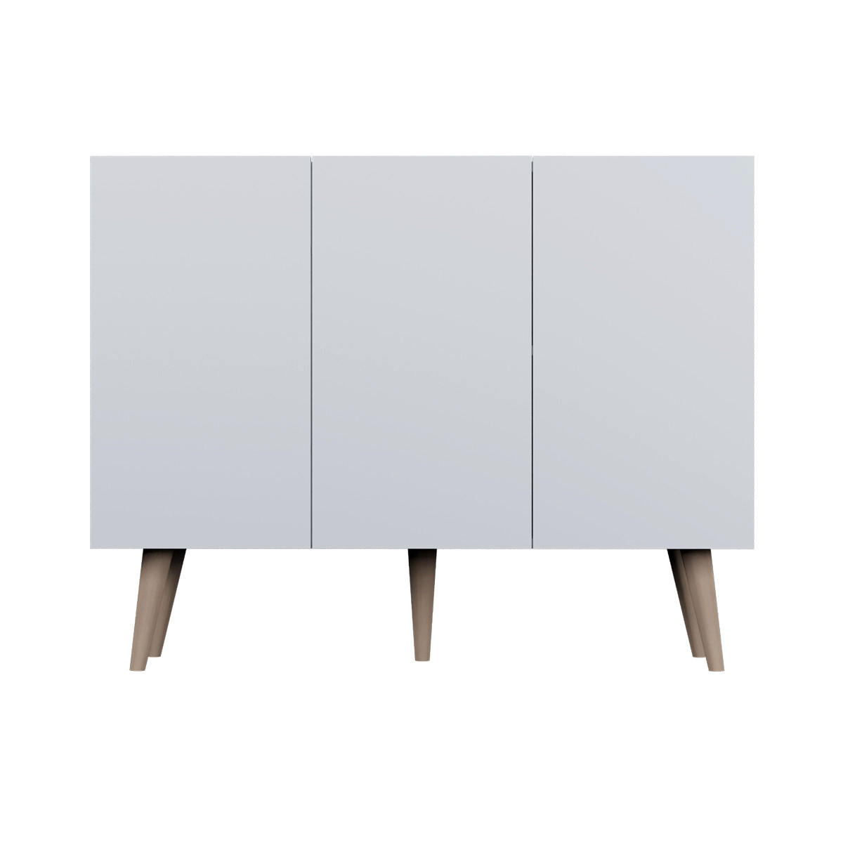 KOMODA Toronto Biela - biela, kompozitné drevo (120/95.5/40cm) - Petits-meubles