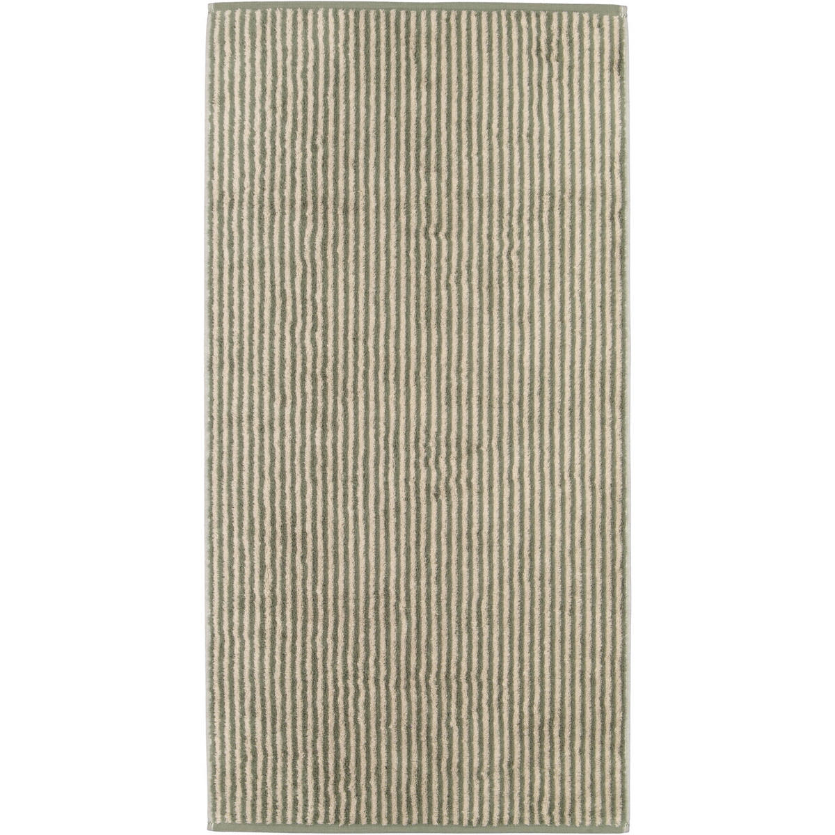 HANDTUCH TWO-TONE STRIPES 480 FIELD - 34 - Grün, Textil (50/100cm) - Cawoe