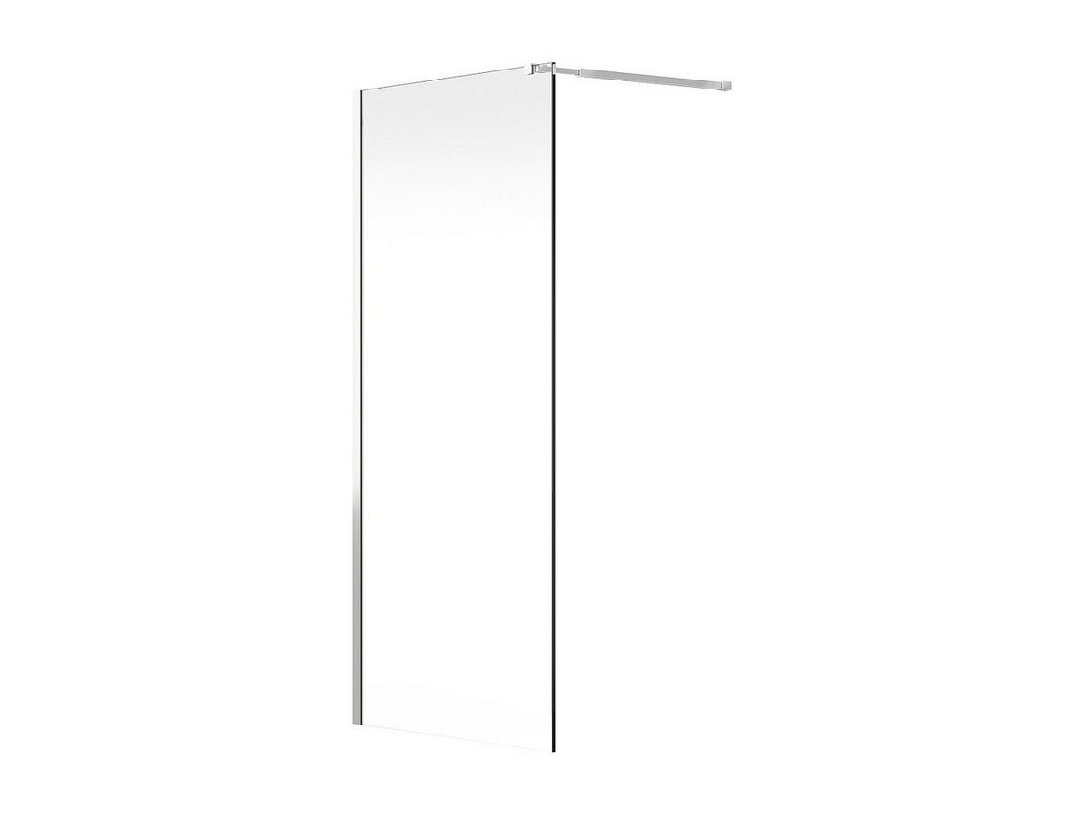 DUSCHTRENNWAND Seitenwand italienische Dusche - 120 x 200 cm - Chromfarben - DAREN - Silberfarben, Metall (120/200cm) - Vente-Unique