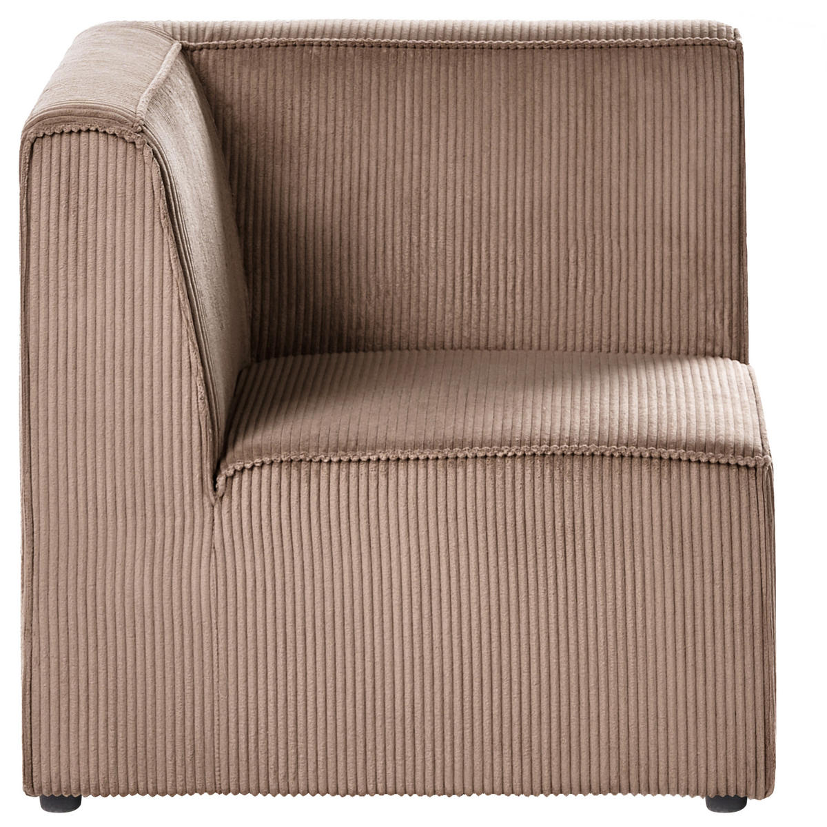 MODULÁRNÍ POHOVKA 2-místná Pískově béžová Manšestr Lemvig - písková barva/béžová, textil (166/78/83cm) - Beliani