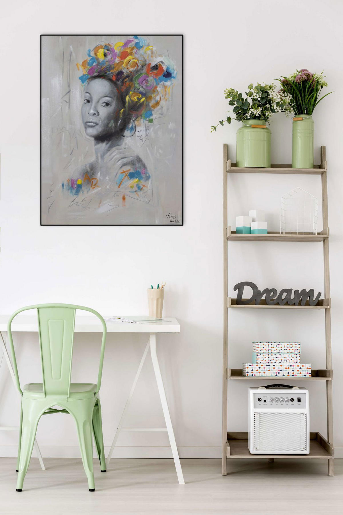 ACRYLBILD HANDGEMALT 75/100 cm - Multicolor, Holz/Textil (1.4/100cm) - KUNSTLOFT