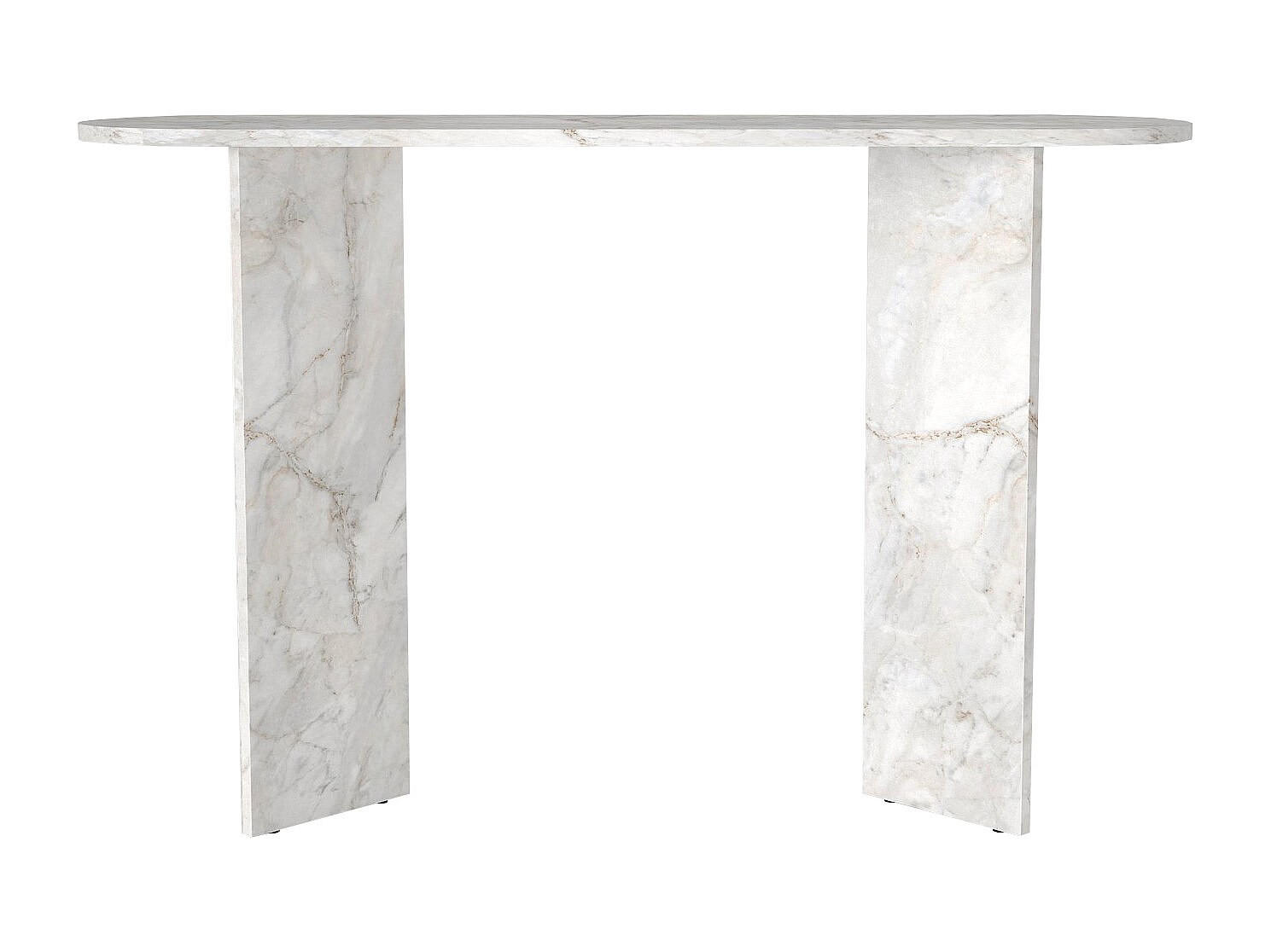 KONSOLENTISCH - 120 cm x 35 cm - holz - weiß Topania - Weiß, Holz (35/120/74cm) - Vente-Unique