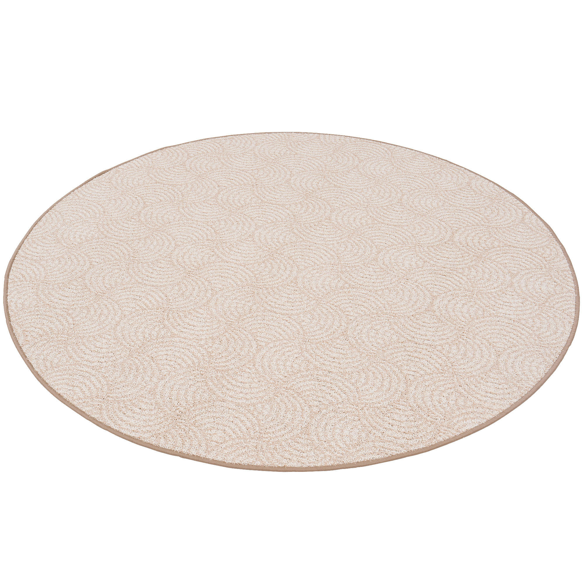 Thumbnail - Snapstyle Feinschlinge, Beige, Textil, 133x133 cm, Teppiche & Böden, Teppiche