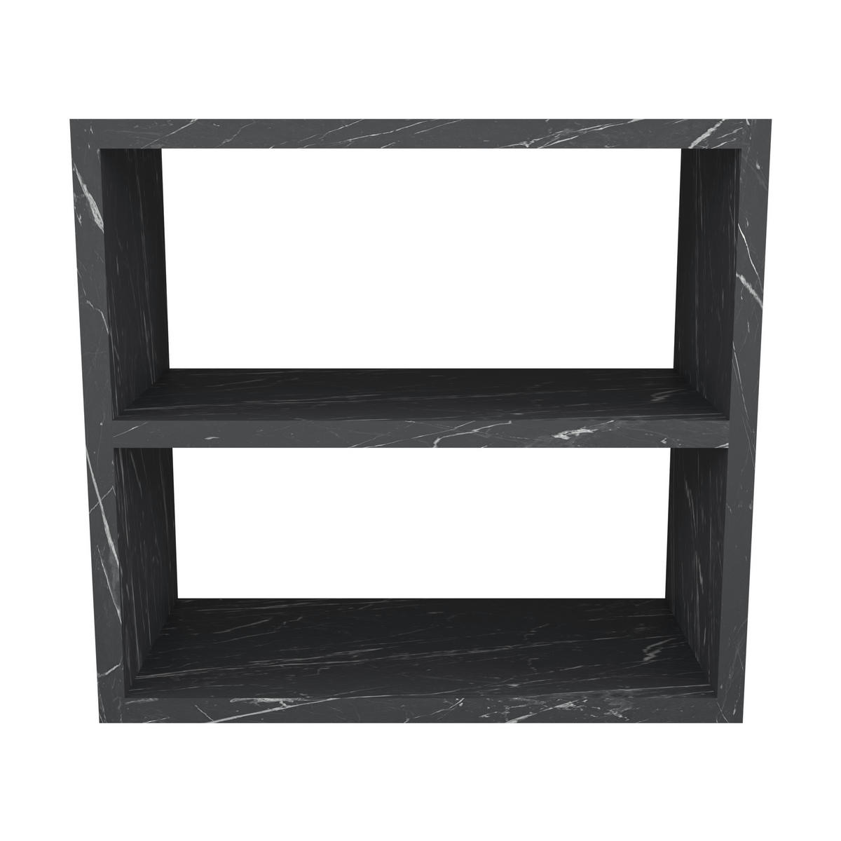 KÜCHENREGAL Hjo - Schwarz, Holzwerkstoff (43.5/40/20cm) - [en.casa]