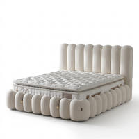 BOXBETT Vanilla Bambi Bett boxspringbett 180x200 mit matratze - Weiß, Holz (180/200cm)