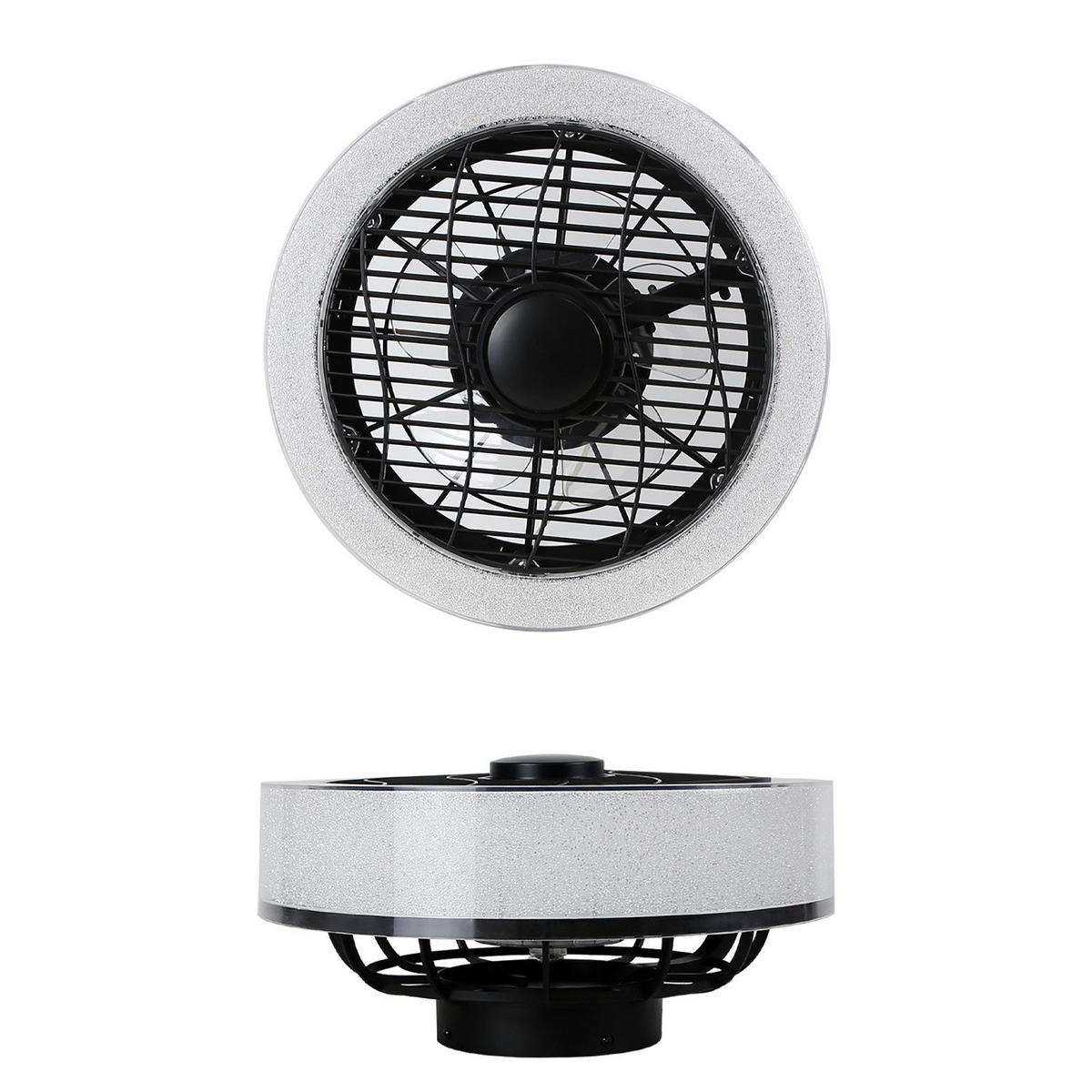 LED-DECKENLEUCHTE Hornhainbach 40.0/20.0/18.0 cm - Schwarz, Metall (40/20/18cm) - ZMH