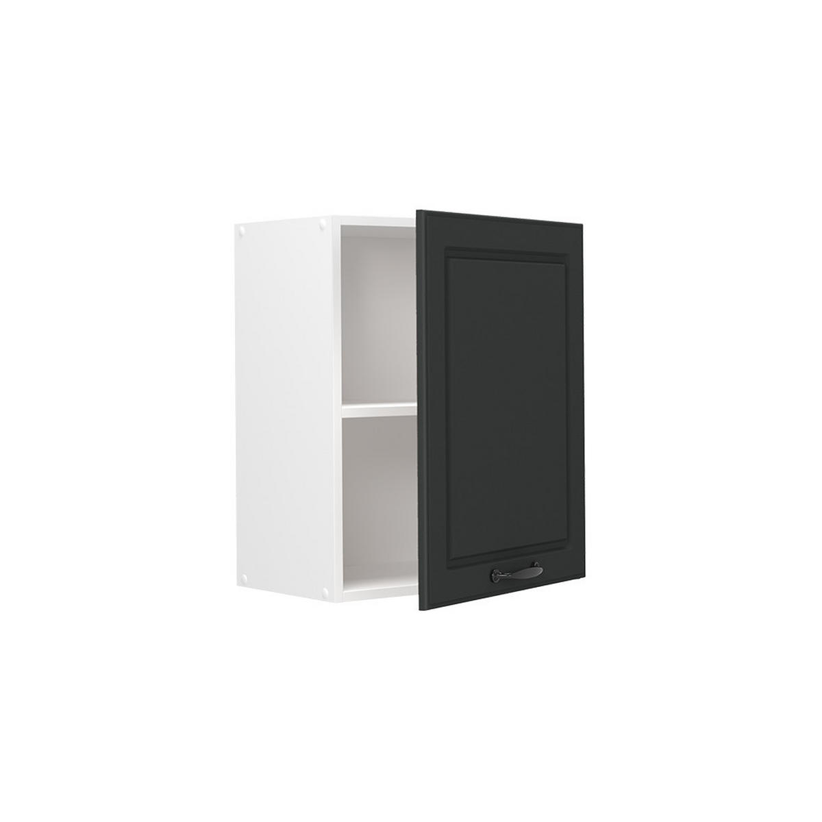 HÄNGESCHRANK R-Line, Anthrazit Landhaus/Weiß, 50 cm - Anthrazit/Weiß, Holzwerkstoff (50/60/31cm) - Vicco