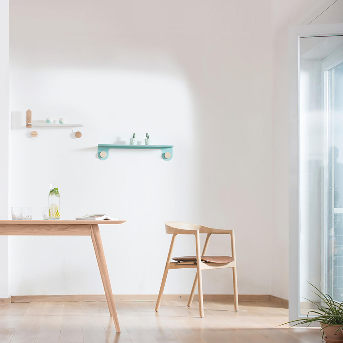 ESSTISCH - Massivholz - Eichefarben, Holz (90/200/75cm) - home24