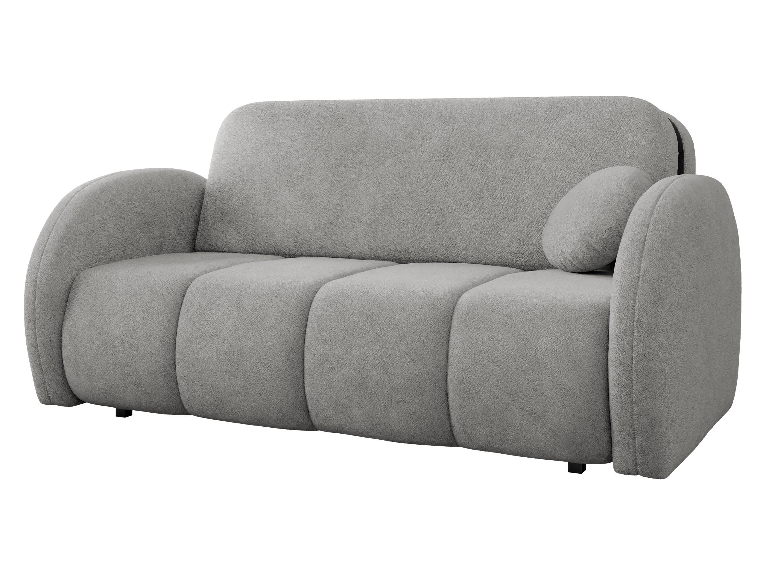 SCHLAFSOFA Viva Comfy IV - Hellgrau/Schwarz, Holz/Textil (172/85/103cm) - MIRJAN24
