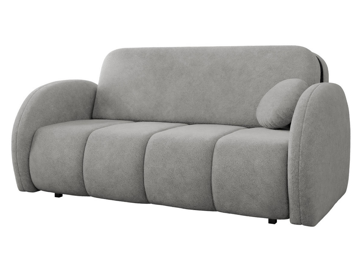 SCHLAFSOFA Viva Comfy IV - Hellgrau/Schwarz, Holz/Textil (172/85/103cm) - MIRJAN24