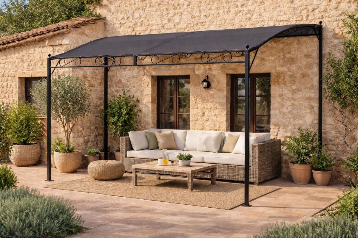 PERGOLA ERSATZDACH 250/300 cm Grau - Grau, Textil (296/1/260cm) - QUICK STAR