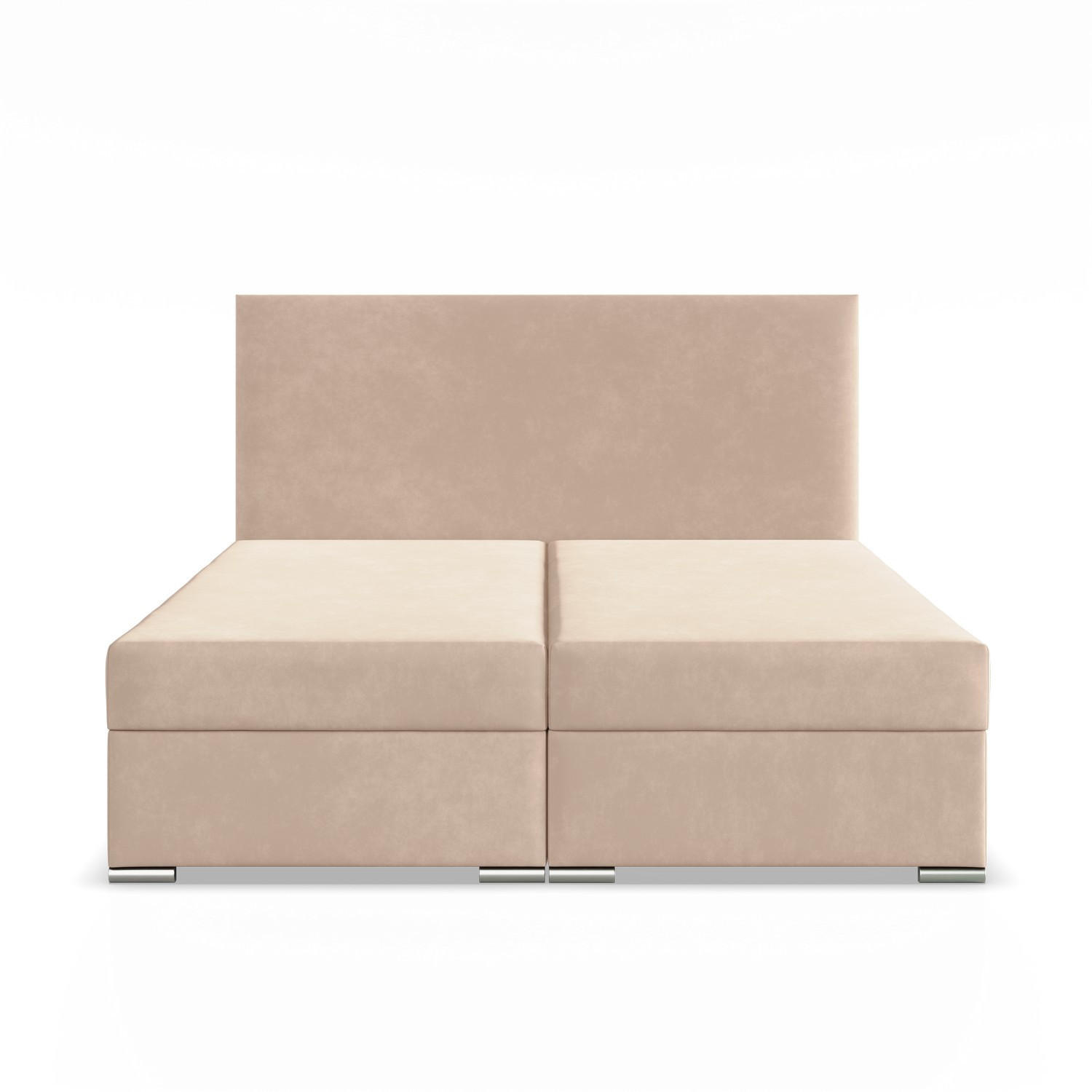 BOXBETT MIT KOPFTEIL 140x200 ZONZA, Beige - Creme, Textil (140/200cm) - Mebligo
