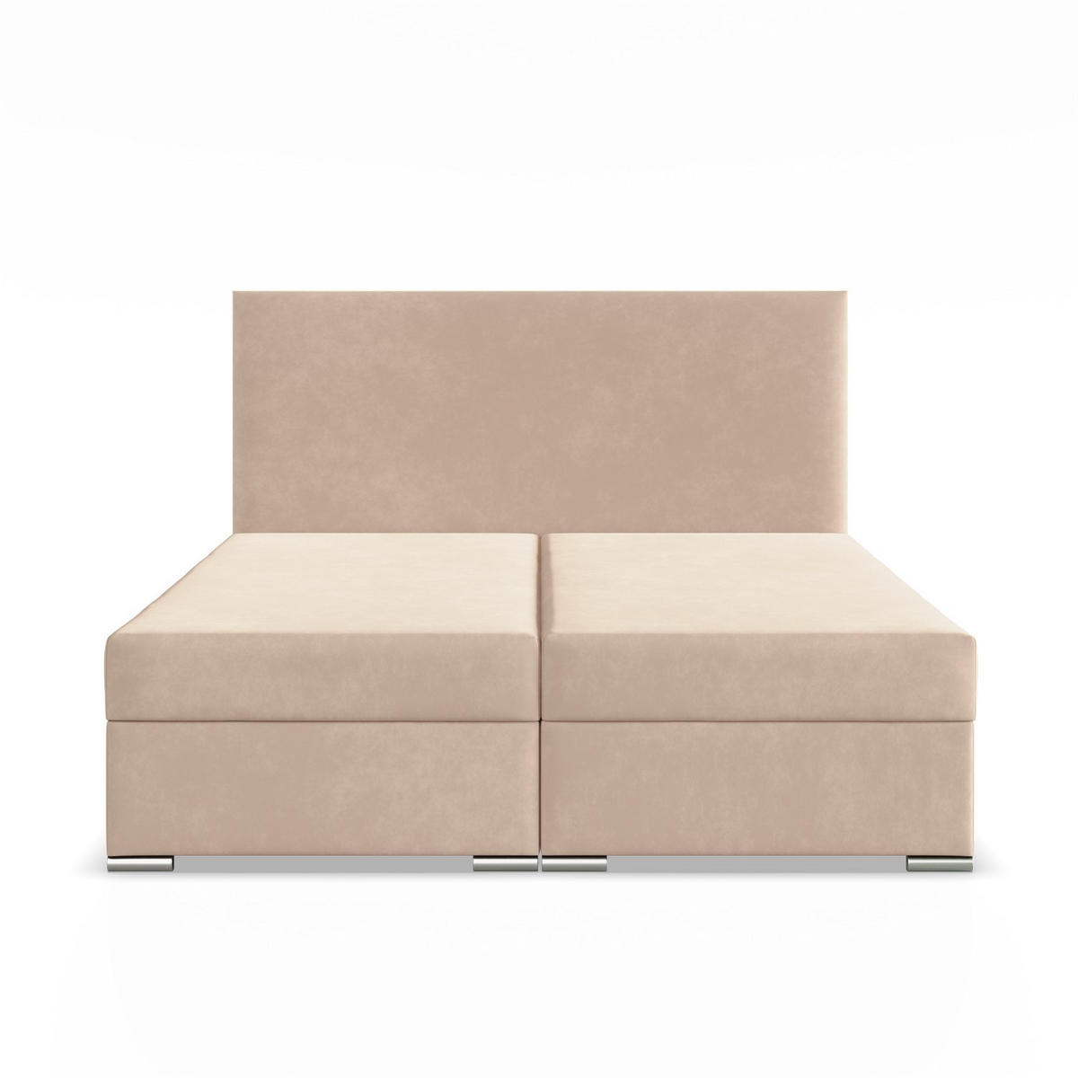 BOXBETT MIT KOPFTEIL 180x200 ZONZA, Beige - Creme, Textil (180/200cm) - Mebligo