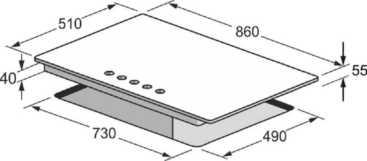 BACKOFEN-SET Einbau-Backofen 60 cm EH 6339+KG 9357 Gas-Kochfeld 90 cm - Silberfarben, Metall (59.4/59.4/57.5cm) - Kaiser Küchengeräte