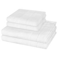 FROTTIERSET Noblesse 4-teilig - Weiß, Textil (50/100cm) - Cawoe