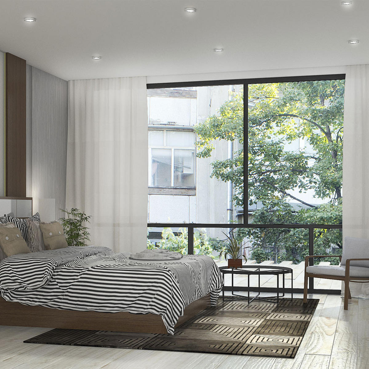 LED EINBAULEUCHTE Metall Silber rund 3er Set - Silberfarben, Metall (8/8/11cm)