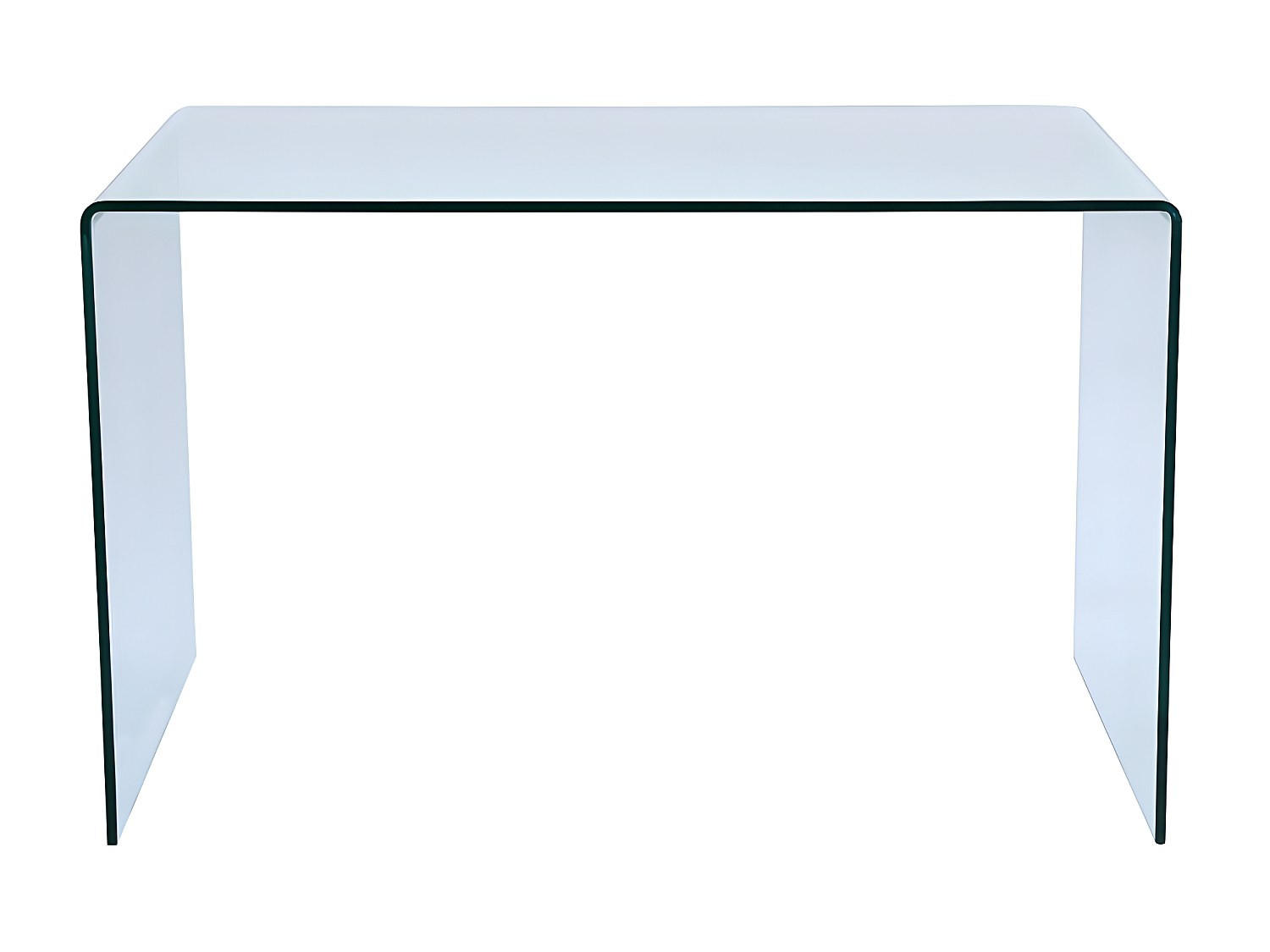 SCHREIBTISCH - 120 cmcm x 70 cmcm - Glas - Transparent - ELSTRON - Transparent, Glas (70/120/75cm) - Vente-Unique
