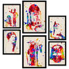 POSTER Set Mit 6 Star Wars Größe A3 & A4 Schwarzer Rahmen - Schwarz, Papier (29.7/1cm) - Nacnic