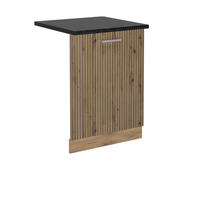 GESCHIRRSPÜLBLENDE R-Line Artisan-Eiche 60 cm , AP Anthrazit - Honigeiche/Eiche Artisan, Holzwerkstoff (60/81.8/1.6cm) - Vicco