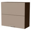 KLAPPHÄNGESCHRANK Brerra W8B/80-AV Lava / RAL 1019 graubeige Matt 80 / 32,5 / 72cm - Dunkelgrau/Graubraun, Holz/Holzwerkstoff (80/72/32.5cm) - Feldmann-Wohnen