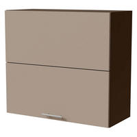 KLAPPHÄNGESCHRANK Brerra W8B/80-AV Lava / RAL 1019 graubeige Matt 80 / 32,5 / 72cm - Dunkelgrau/Graubraun, Holz/Holzwerkstoff (80/72/32.5cm) - Feldmann-Wohnen