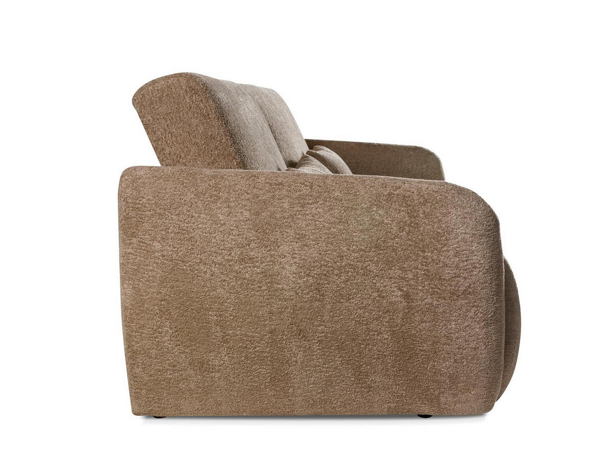 SOFA Kopiko Braun, mit Schlaffunktion und Bettkasten - Braun, Holzwerkstoff (225/93/100cm)