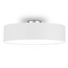 DECKENLAMPE Ø60cm, Lampenschirm Stoff Weiß - Weiß, Textil (60/60/17cm) - meineWunschleuchte