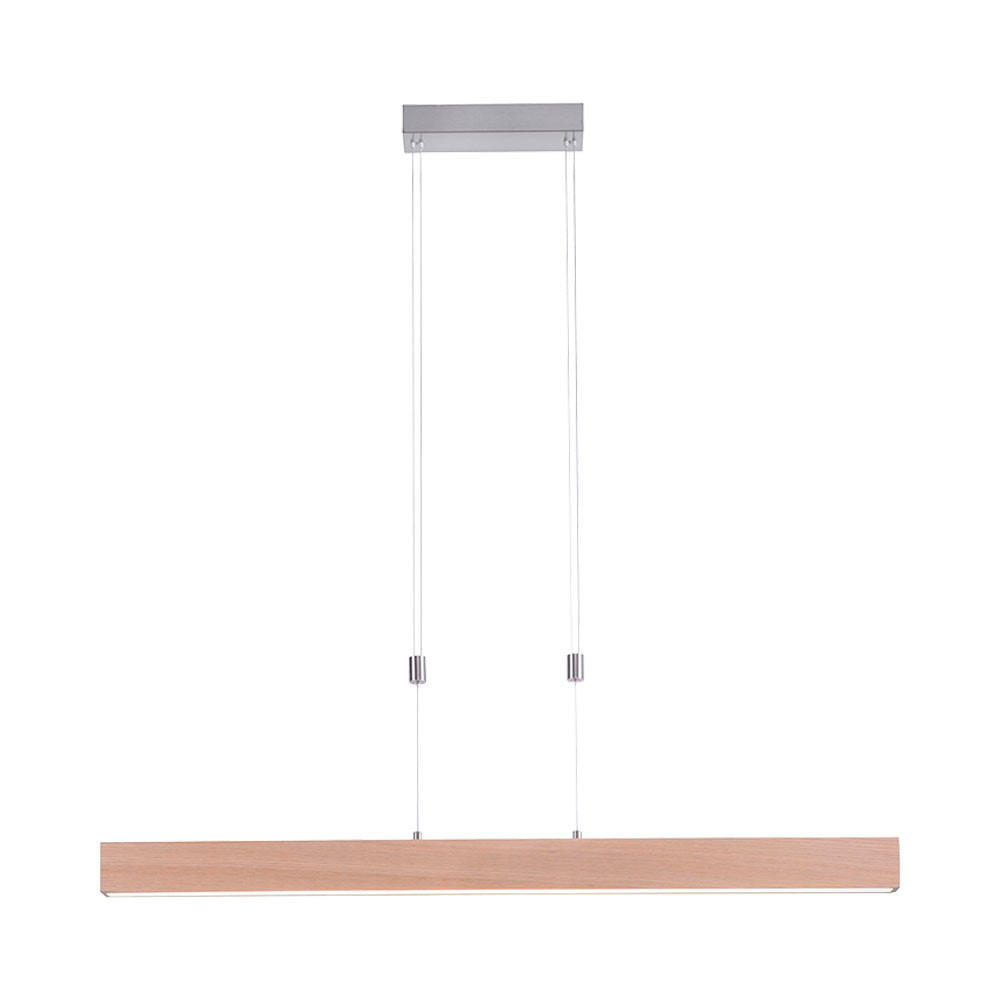 LED HÄNGELEUCHTE Holzoptik Braun - Braun, Metall (110/5/160cm)