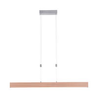 LED HÄNGELEUCHTE Holzoptik Braun - Braun, Metall (110/5/160cm)