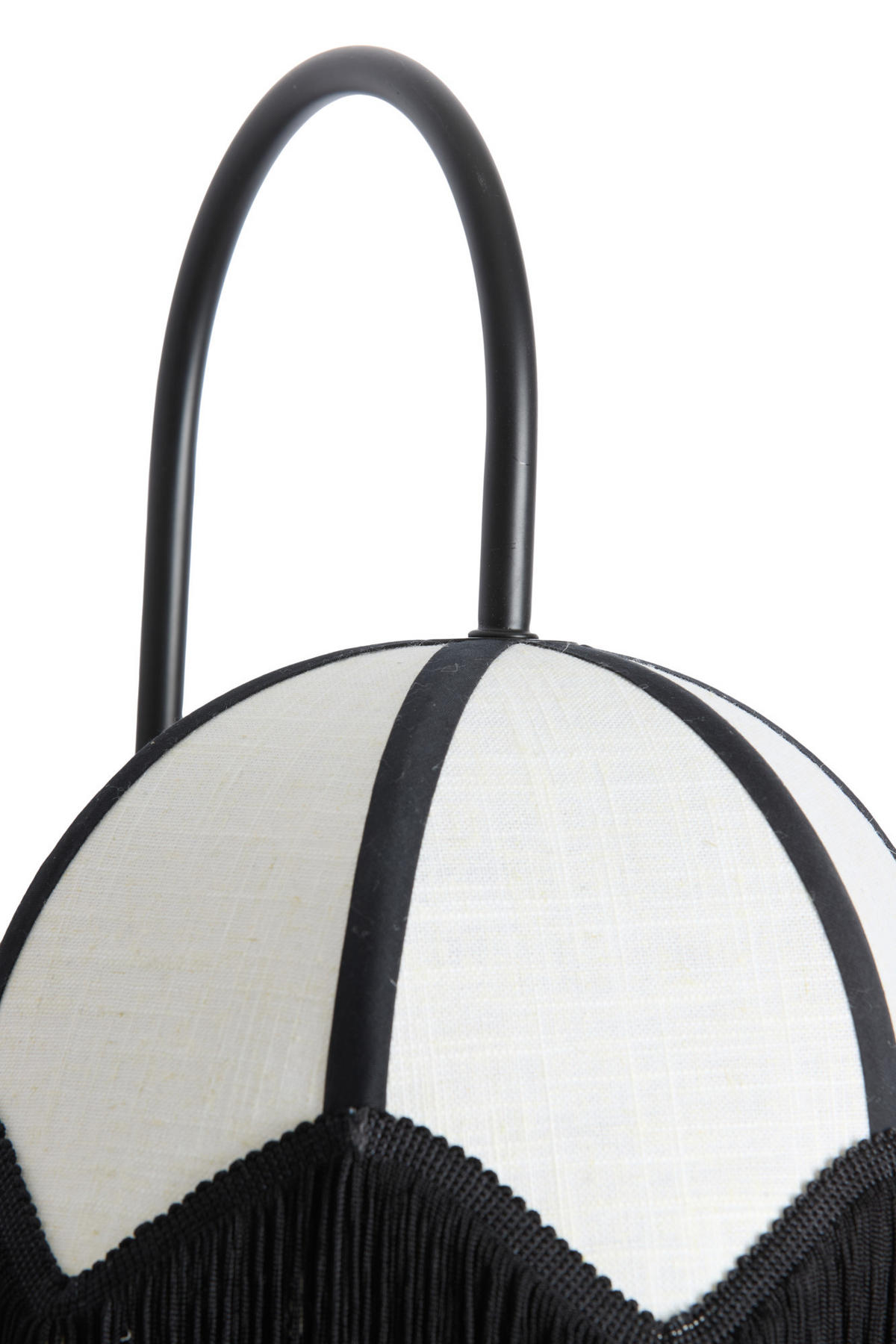 WANDLEUCHTE Sulina Weiß Ø33/47 cm - Weiß, Textil (25/47/33cm) - Light & Living