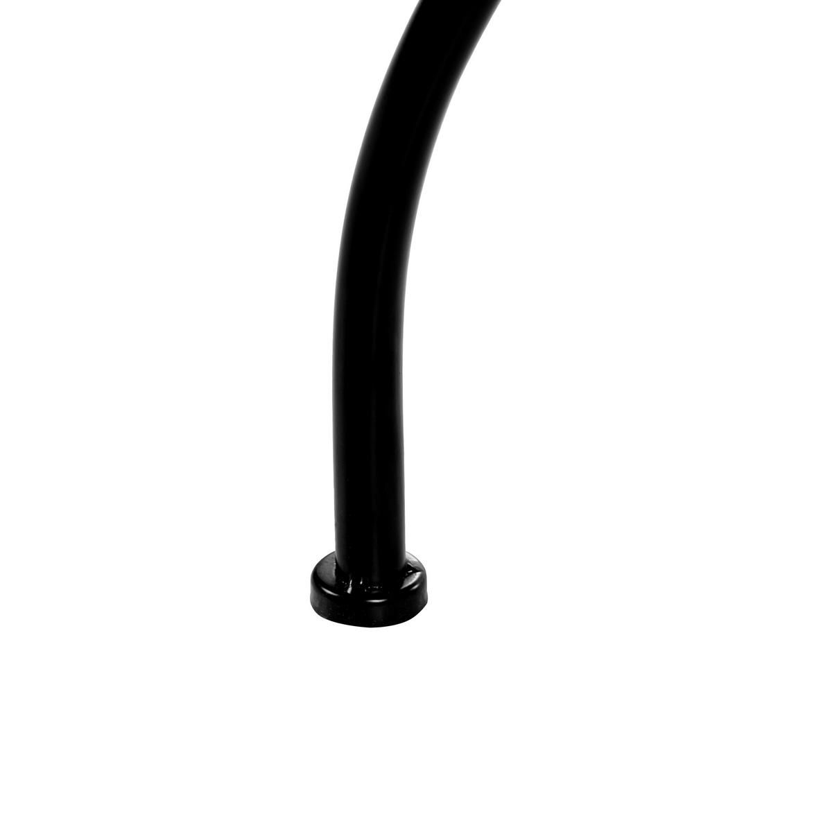 BISTRO STOLEK 60/60 cm Kov Černý Chapeco - černá, kov (60/60/75cm) - Beliani