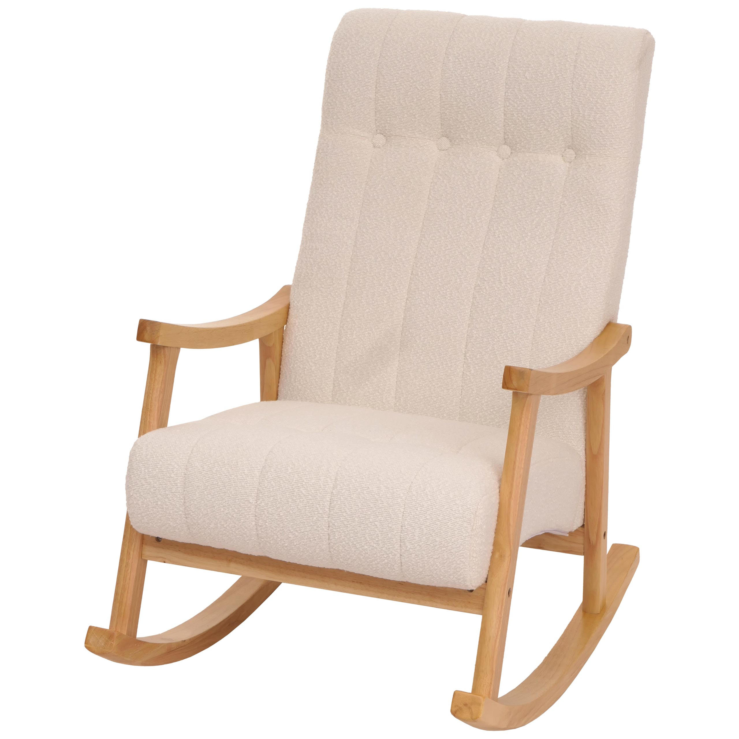 SCHAUKELSTUHL Cremeweiß - Weiß, Textil (64/97/85cm) - MCW