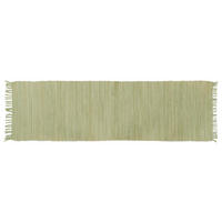 TEPPICH Flur Naturfarben 60x200 cm AUBAGNE - Grün, Textil (200/200cm) - Miliboo