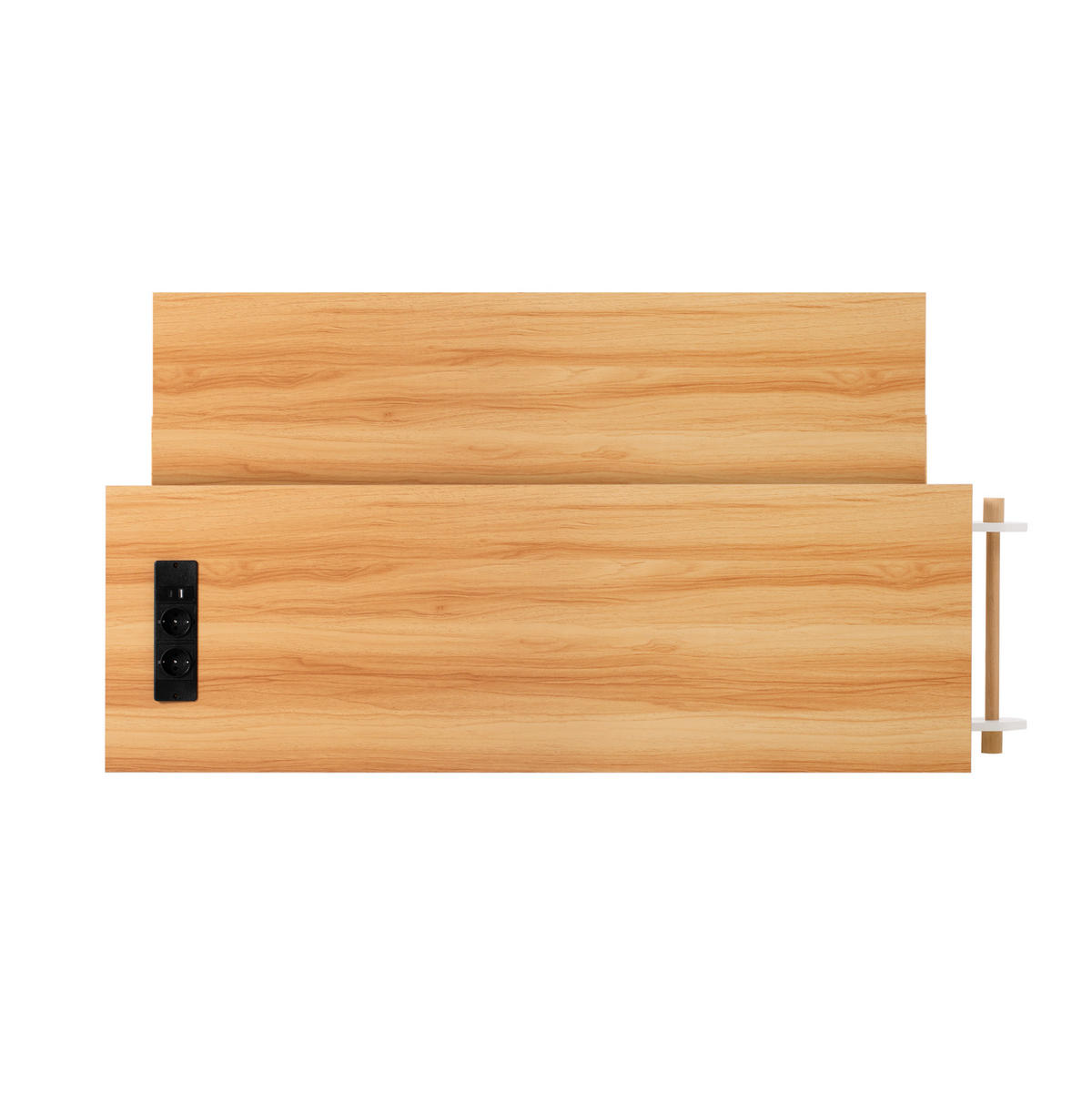 KÜCHENINSEL 120x40x92cm Weiß mit Ausziehplatte,Mülleimerfach & Rollen - Weiß, Holzwerkstoff (120/92/40cm) - Modfu